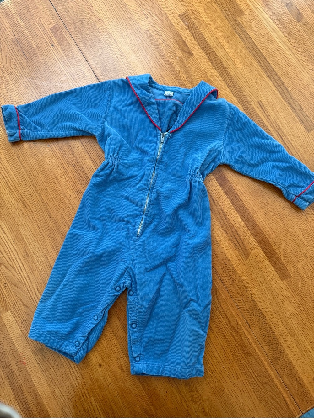 Vintage 60s-70s Saks Fifth Avenue Baby Boutique Nautical Jumpsuit